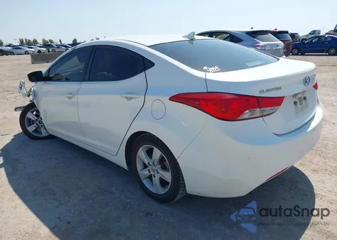 2013 Hyundai Elantra Gls from USA, damaged, VIN 5NPDH4AE3DH255147